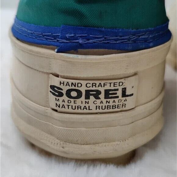 Vintage Sorel Multicolor Lace Up Snow Boots Size 8 - Picture 5 of 9
